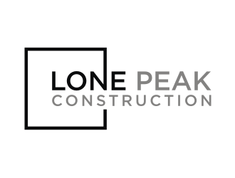 Lone Peak Construction logo design by Shina