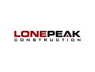 Lone Peak Construction logo design by labo
