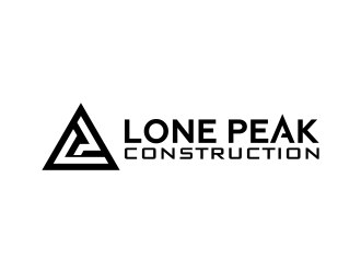 Lone Peak Construction logo design by superbrand