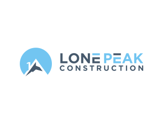 Lone Peak Construction logo design by goblin