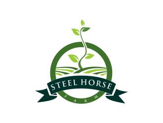 Steel Horse Farm  logo design by cahyobragas