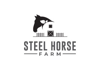 Steel Horse Farm  logo design by d1ckhauz