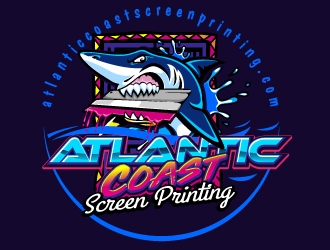 Atlantic Coast Screen Printing logo design by Boomstudioz