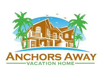 Anchors Away Vacation Home logo design by Eliben