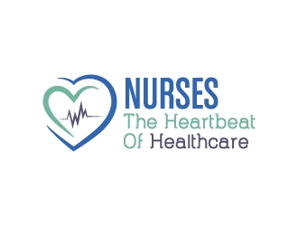 Nurses: The Heartbeat Of Healthcare logo design by zakdesign700