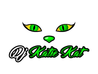 Dj Katie Kat logo design by samuraiXcreations