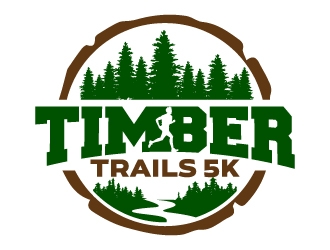 Timber Trails 3K logo design by jaize