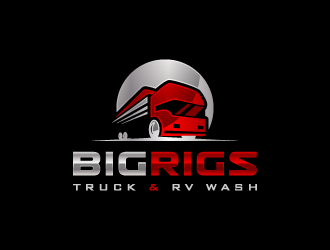 BIG RIGS Truck & RV Wash logo design by pencilhand