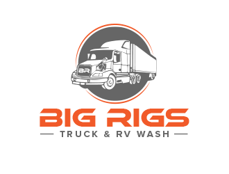 BIG RIGS Truck & RV Wash logo design by BeDesign