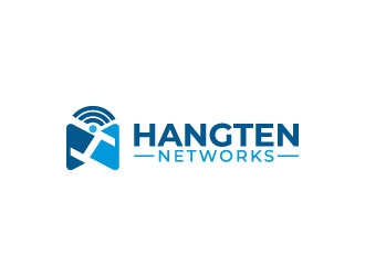Hangten Networks logo design by pixalrahul
