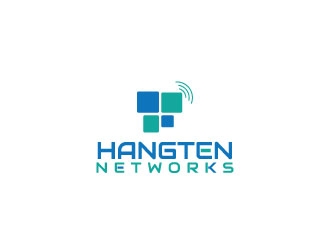 Hangten Networks logo design by Erasedink