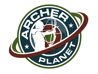 Archer Planet logo design by DreamLogoDesign
