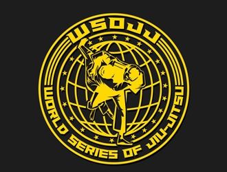 WSOJJ WORLD SERIES OF JIU-JITSU logo design by shere