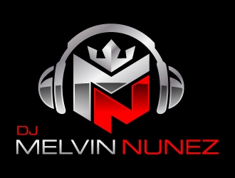 DJ Melvin Nunez logo design by jaize