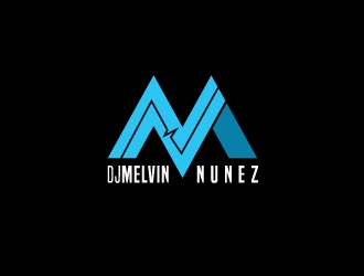 DJ Melvin Nunez logo design by dondeekenz