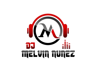 DJ Melvin Nunez logo design by excelentlogo