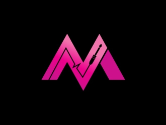 DJ Melvin Nunez logo design by dondeekenz