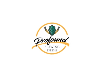 Profound Brewing  logo design by sanstudio