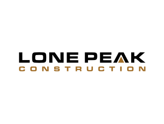 Lone Peak Construction logo design by asyqh