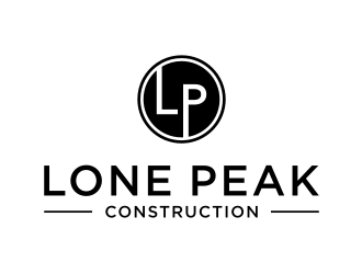 Lone Peak Construction logo design by asyqh