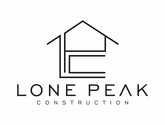 Lone Peak Construction logo design by Eko_Kurniawan
