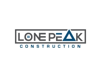 Lone Peak Construction logo design by jishu
