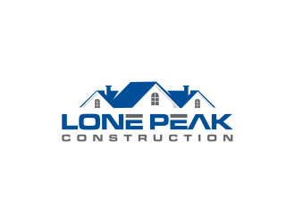 Lone Peak Construction logo design by RIANW