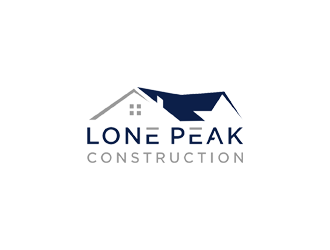 Lone Peak Construction logo design by checx