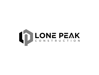 Lone Peak Construction logo design by CreativeKiller