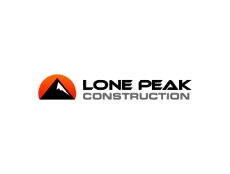 Lone Peak Construction logo design by superbrand