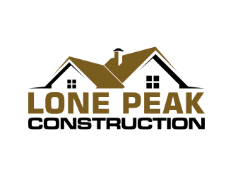 Lone Peak Construction logo design by pakNton