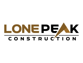 Lone Peak Construction logo design by jaize