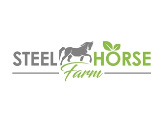 Steel Horse Farm  logo design by MAXR
