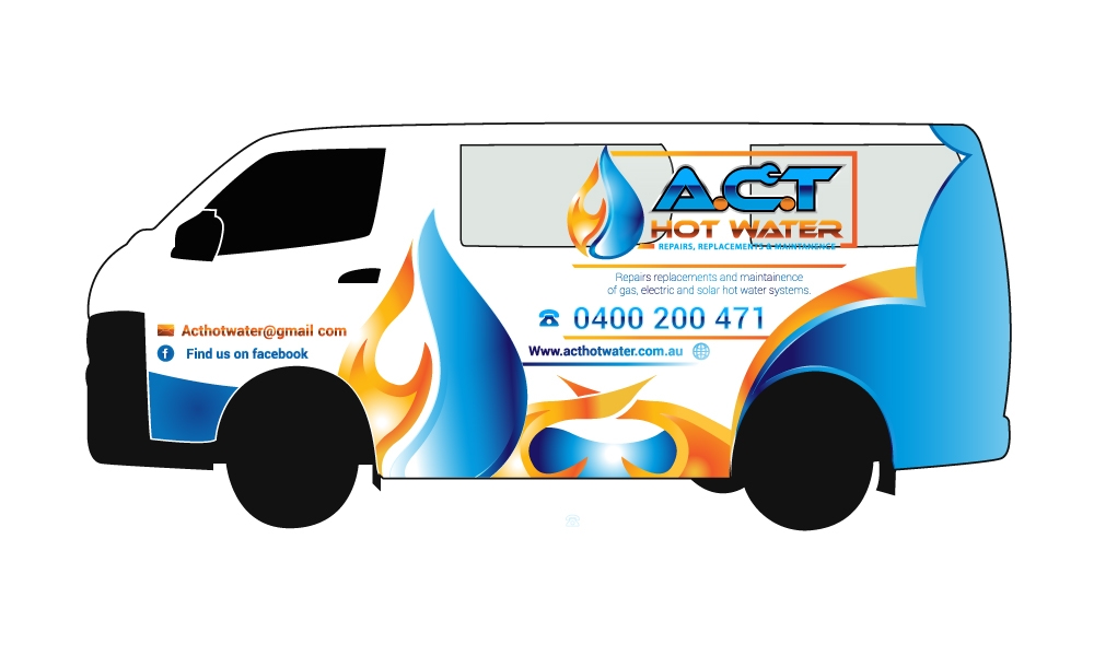 A.C.T Hotwater logo design by blink
