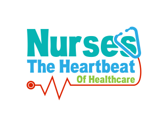 Nurses: The Heartbeat Of Healthcare logo design by done