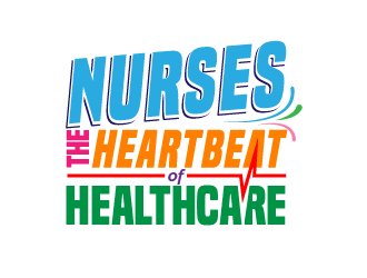 Nurses: The Heartbeat Of Healthcare logo design by reight