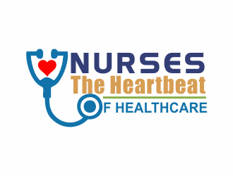 Nurses: The Heartbeat Of Healthcare logo design by giphone