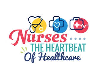 Nurses: The Heartbeat Of Healthcare logo design by ingepro