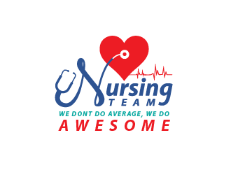 Nursing Team: We Dont Do Average, We Do Awesome logo design by Cyds
