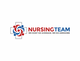 Nursing Team: We Dont Do Average, We Do Awesome logo design by mutafailan