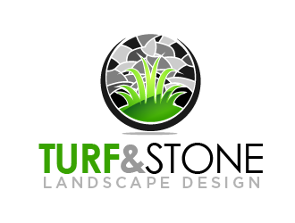 Turf & Stone Landscape Design logo design by THOR_
