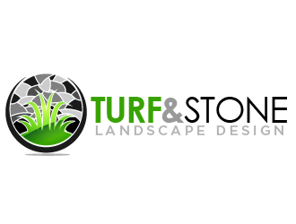 Turf & Stone Landscape Design logo design by THOR_