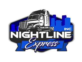 Nightline Express, Inc. logo design by Boomstudioz