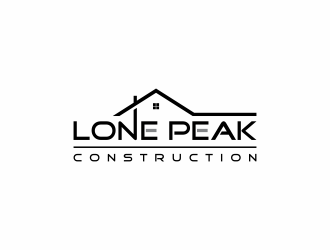 Lone Peak Construction logo design by haidar