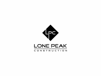 Lone Peak Construction logo design by haidar