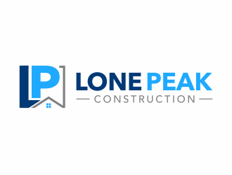 Lone Peak Construction logo design by ingepro