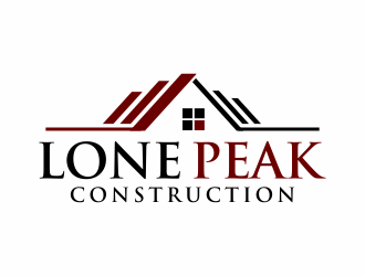 Lone Peak Construction logo design by ingepro