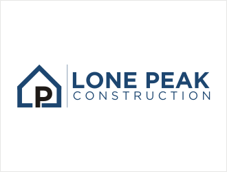 Lone Peak Construction logo design by bunda_shaquilla