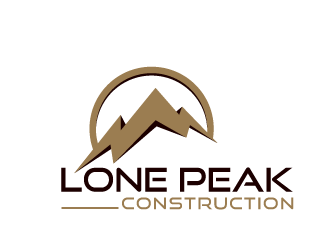Lone Peak Construction logo design by tec343
