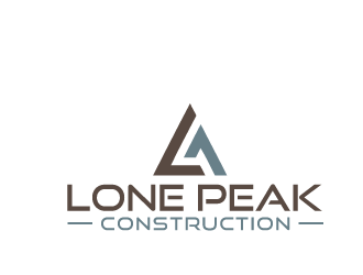 Lone Peak Construction logo design by tec343